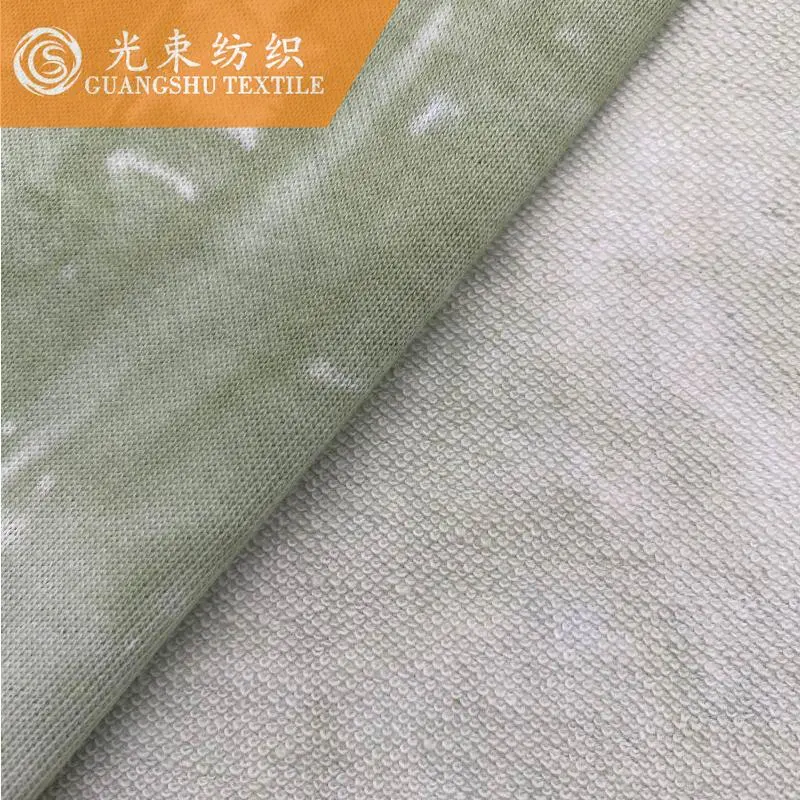 Fashion Design 100% Cotton Gufa Tie Dyeing Terry Fabric for Hoodies