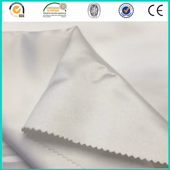 Tissu satiné mat en polyester de haute qualité, plus épais et de poids élevé, pour robe
