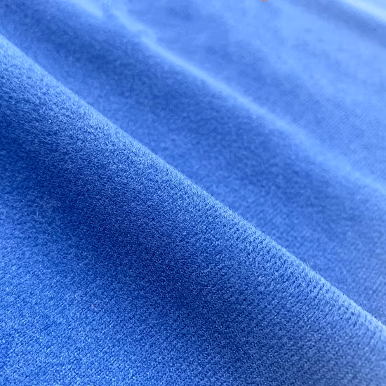 Tissu éponge à poils brossés tricotés en chaîne 100 polyester
