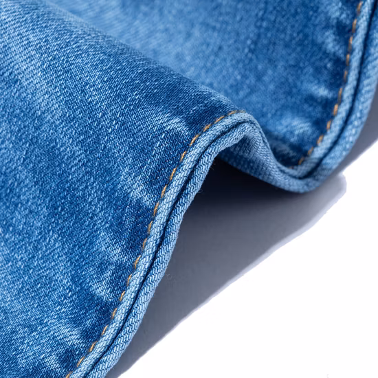 Zz0265 Bon tissu denim extensible et faible rétrécissement pour jeans pour dames avec tissu de jeans en coton BCI américain